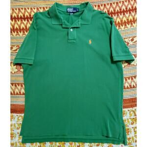 Polo Ralph Lauren Mens Shirt Kelly Green SZ L | Classic Fit Cotton Preppy Y2K